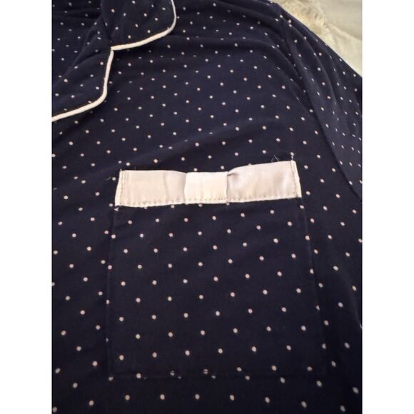 Kate Spade NAVY/WHITE POLKA DOT Pajama Set Size 3X - Picture 7 of 8